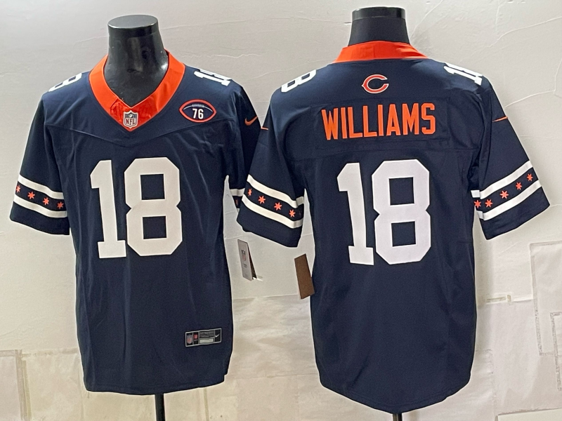 Men Chicago Bears #18 Williams blue Nike Limited NFL Jersey 0912009